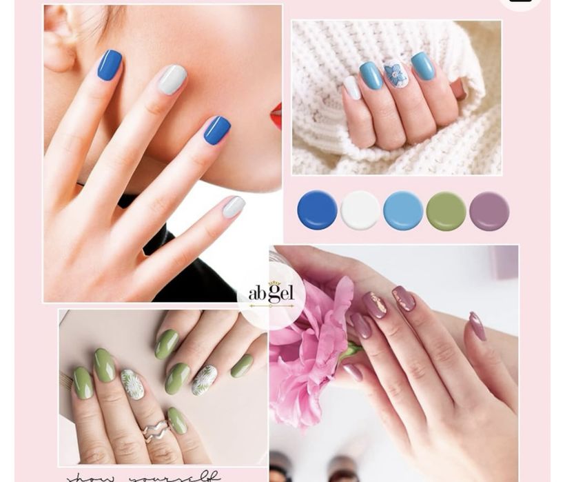 Zestaw żelowych lakierów do paznokci