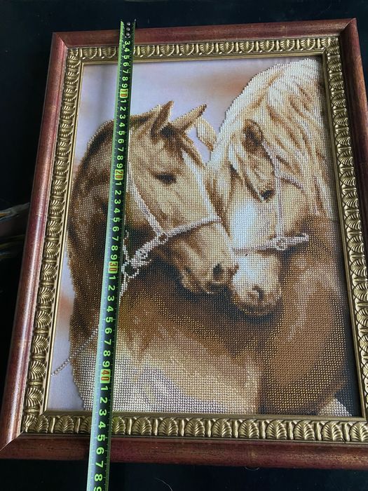 Картина бісером Коні