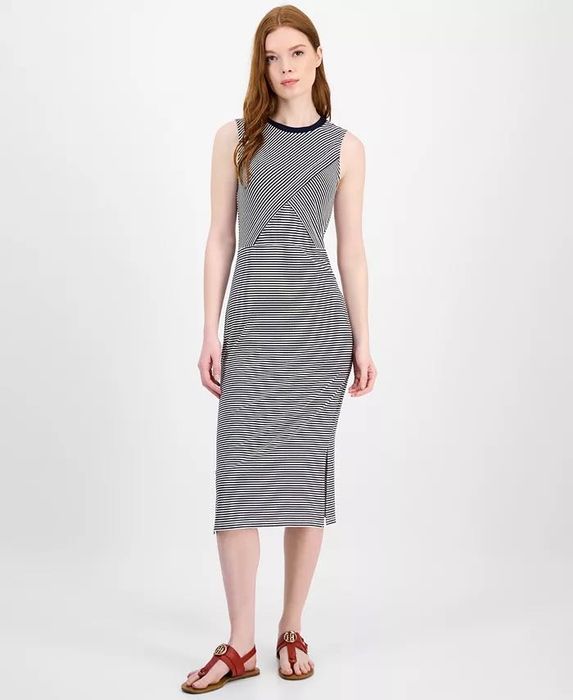 Tommy Hilfiger original. платье в полоску трикотаж вискоза р s-m