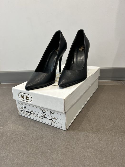 Szpilki czarne WITT rozm 35 skóra klasyczne eleganckie