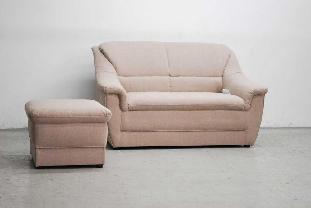 RJX KOMPLET 2+PUFA sofa, kanapa, tapczan wygodny old style poczekalnia