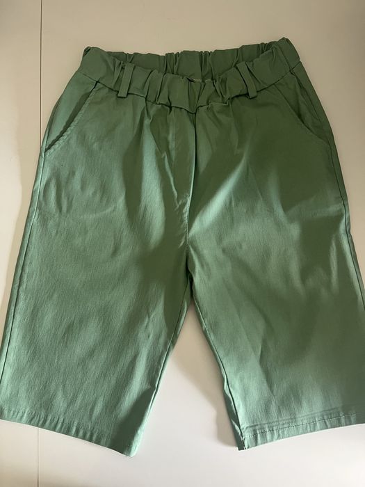 Made in Italy spodenki w kolorze zielonym
