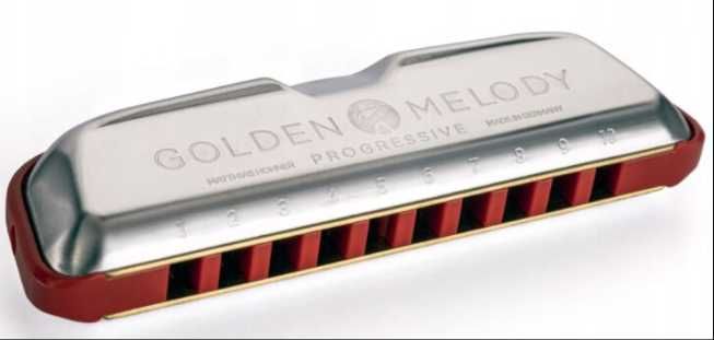 Harmonijka ustna Golden Melody Progressive G