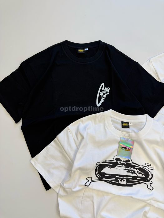 Футболка Corteiz Skull / Eyes logo / кортез тішка з черепом, з очима