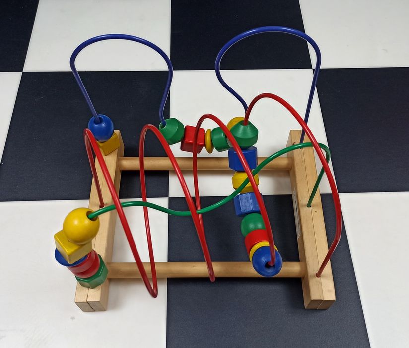 Zabawka edukacyjna przeplatanka drewniana IKEA Montessori