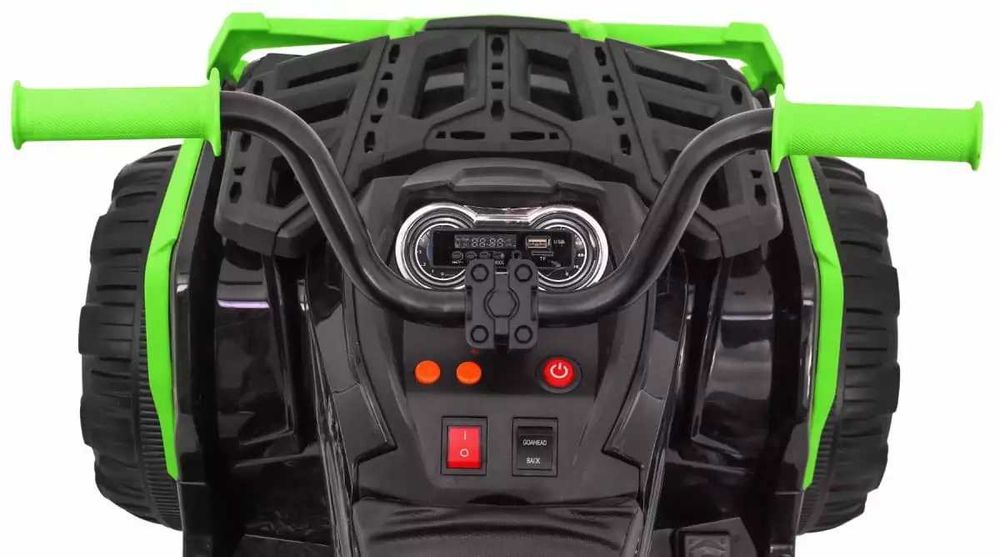 Quad na akumulator ATV BDM0906 Czarno-Zielony do 30 kg