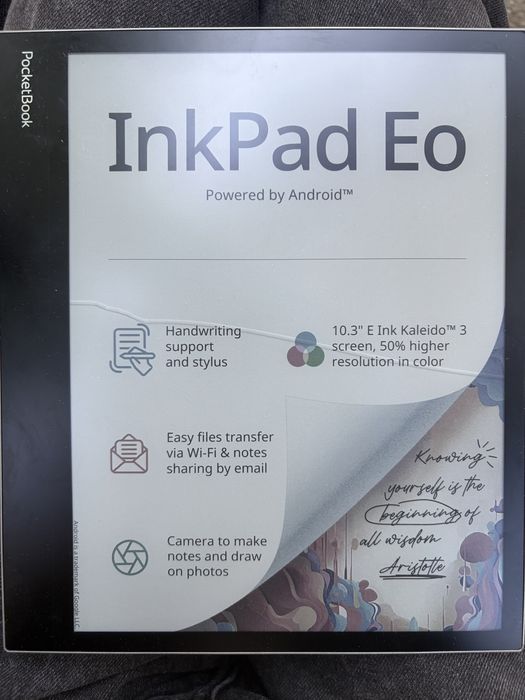 PocketBook InkPad Eo — czytnik e-book z pękniętym ekranem