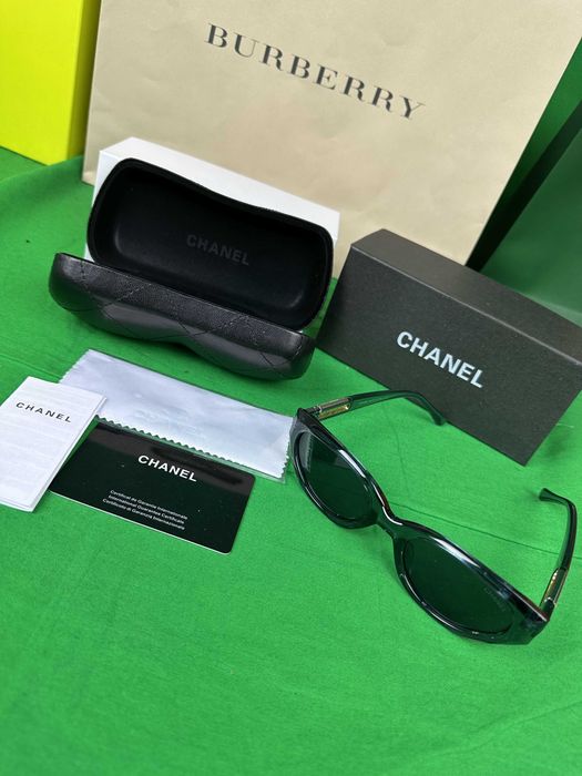 Okulary przeciwsłoneczne Zestaw Chanel pudełko nowość lato