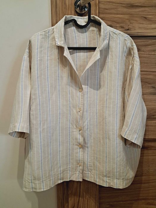 Koszula damska lniana 100% len, Cubus, bdb, oversize r. XL