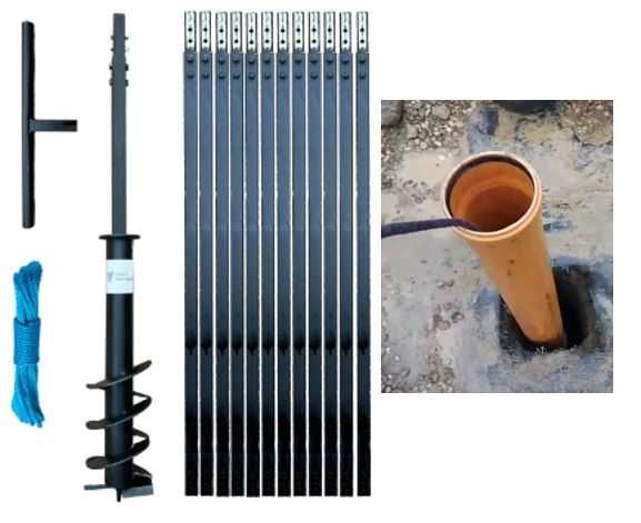 Wiertnica do studni 12m fi 180mm + szlamówka- wynajem ,kopanie studni