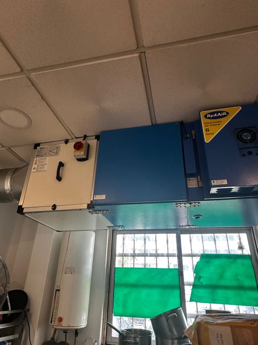 Extrator de Fumo Eletro estático carvão ativado Exaustor