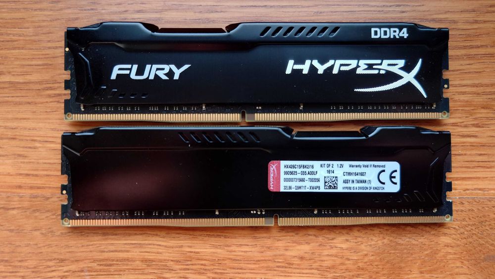 HyperX Fury DDR4 16gb (2x8GB) 2666Mhz HX426c15fbk2/16