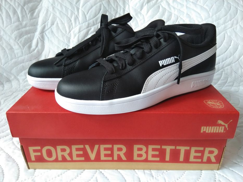 Puma Smash v2 L czarno-białe 38.5, NOWE