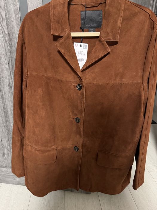 Замшевий піджак куртка Zara