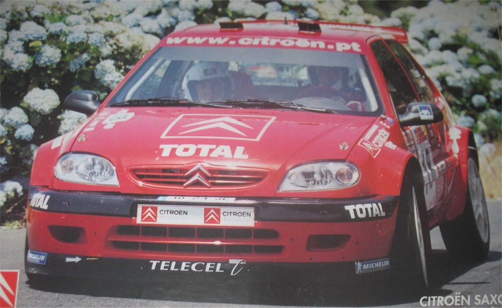 Poster - Citroen Saxo Kit Car - Campeão Nacional F2 2000 - Vitor Lopes
