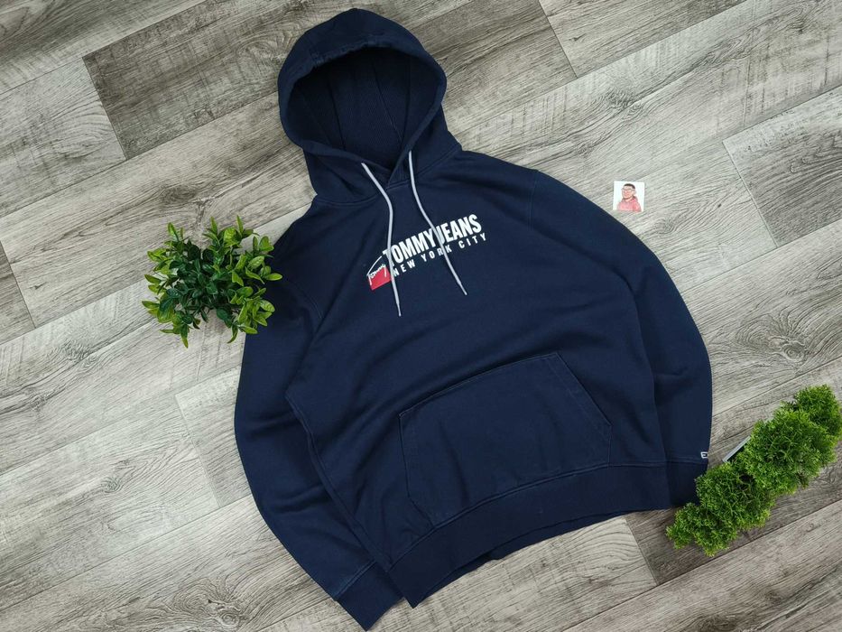 [L] TOMMY HILFIGER худі оригінальне бавовна нові коллекції синє