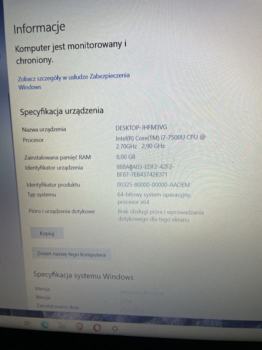 Laptop Dell Desktop- JHFM3VG 8GB RAM