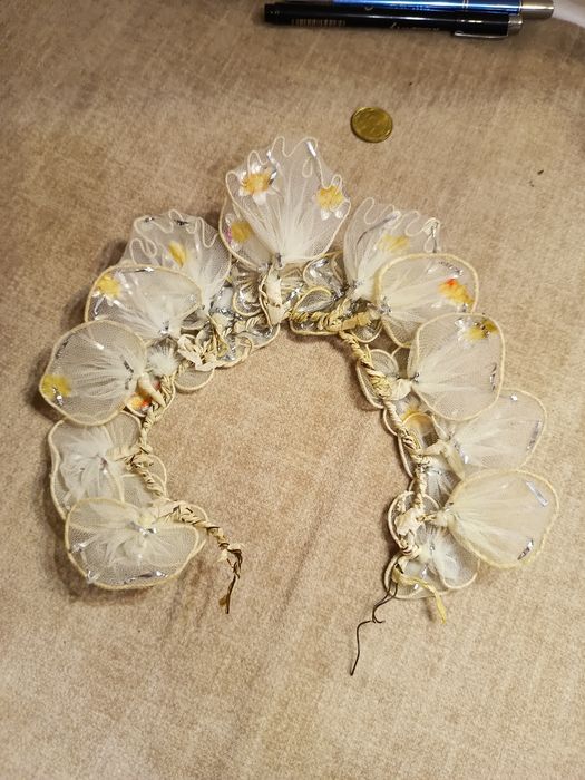 Віночок весільний, свадебный винтажный венок, веночек, старовинний