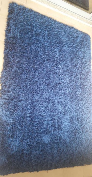 Tapete azul escuro 2,05 x 1,45 cm