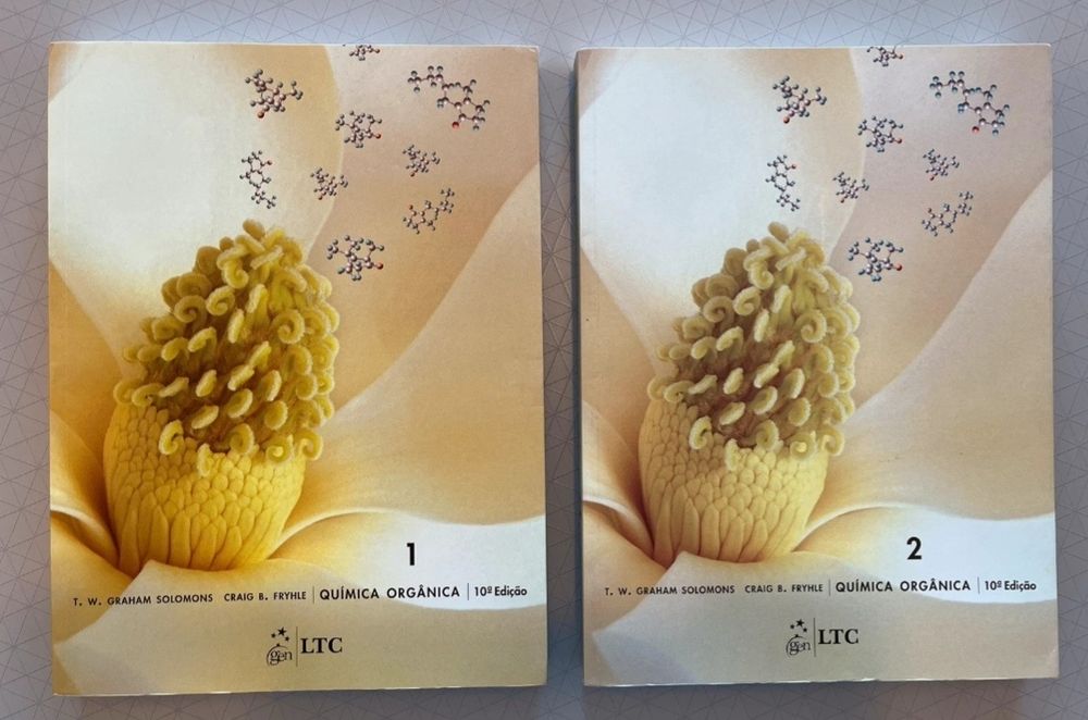 Livros de Química Orgânica Solomons Vol. 1 e 2 - NOVOS