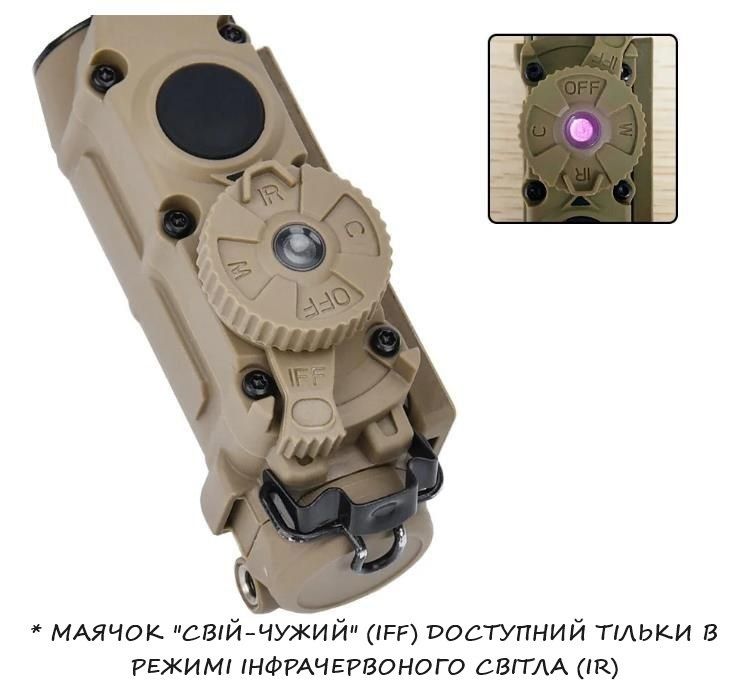 Тактичний ліхтар WADSN Sidewinder WD05001 з 5LED та IFF маячком