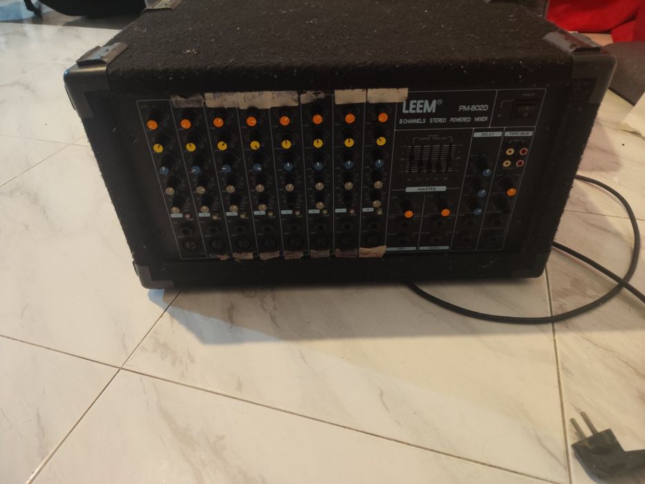 Mesa de som a funcionar