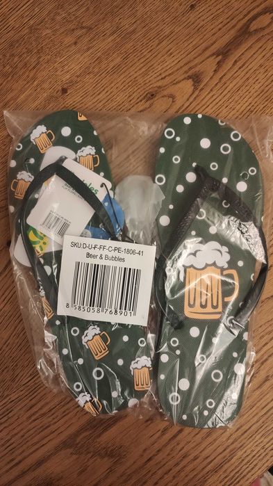 Japonki klapki Dedoles *nowe* rozmiar 41 (beer, zimne piwo)