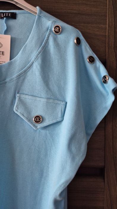 Elite bluzka prążek roz uniwersalny M L XL nowa