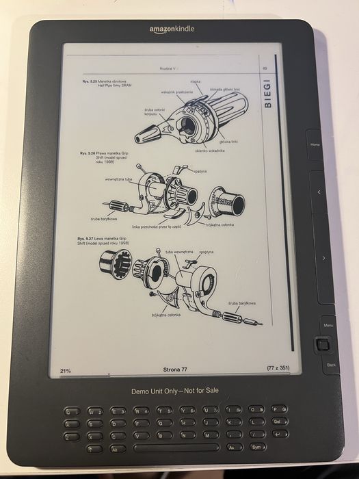 Czytnik Kindle DX amazon duży do PDF