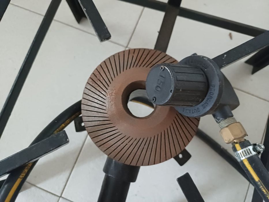 Trempe/fogão de 1 queimador em ferro fundido