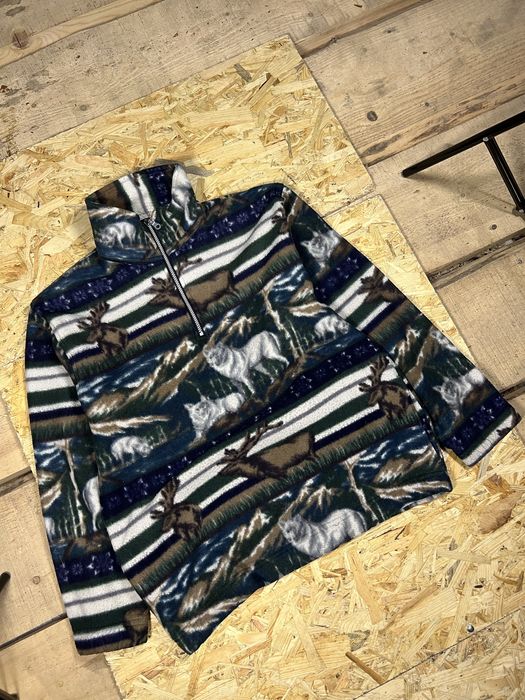 Vintage 1/3 зіп кофта светр. Архів