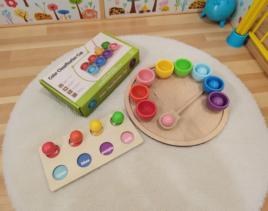 Монтессорі ранній розвиток дерев'яні Сортер пірамідка  ксилофон