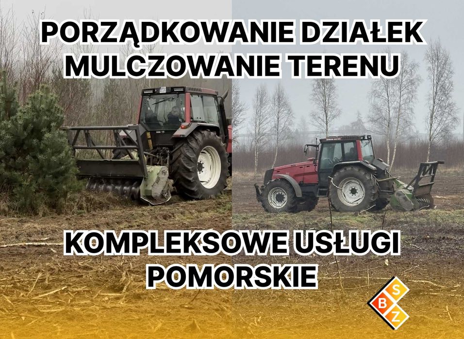 Porządkowanie Działek, Wycinka Drzew, Karczowanie, Mulczowanie terenu