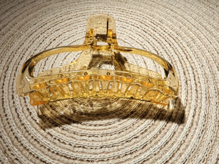 Klamra do włosów przezroczysty pomarańcz