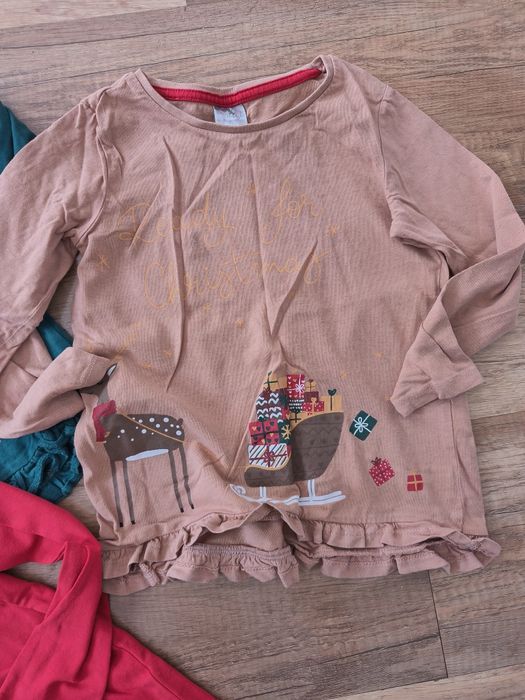 Świąteczny xestaw 3 koszulek rozmiar 116