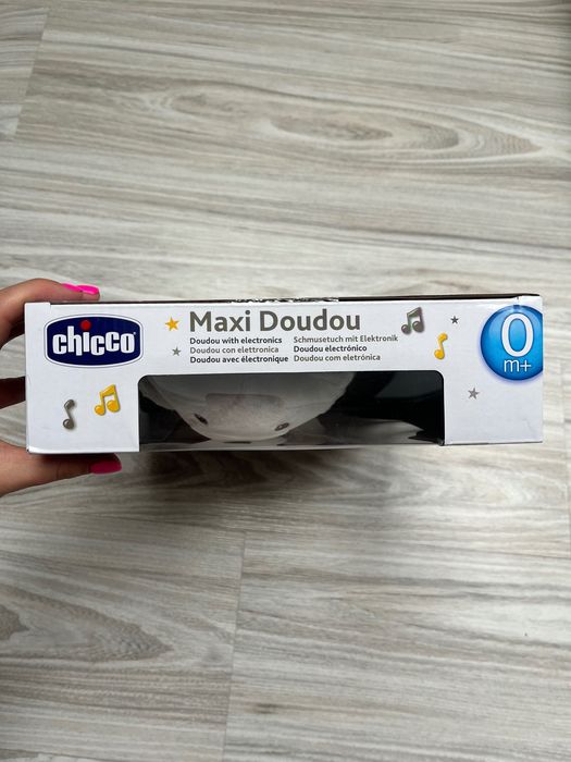 Chicco, First Dreams, przytulanka z muzyką, Maxi Doudou, beżowa