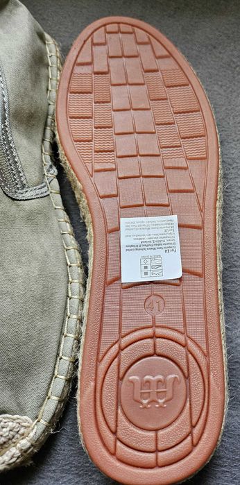 Espadryle męskie z grubą podeszwą