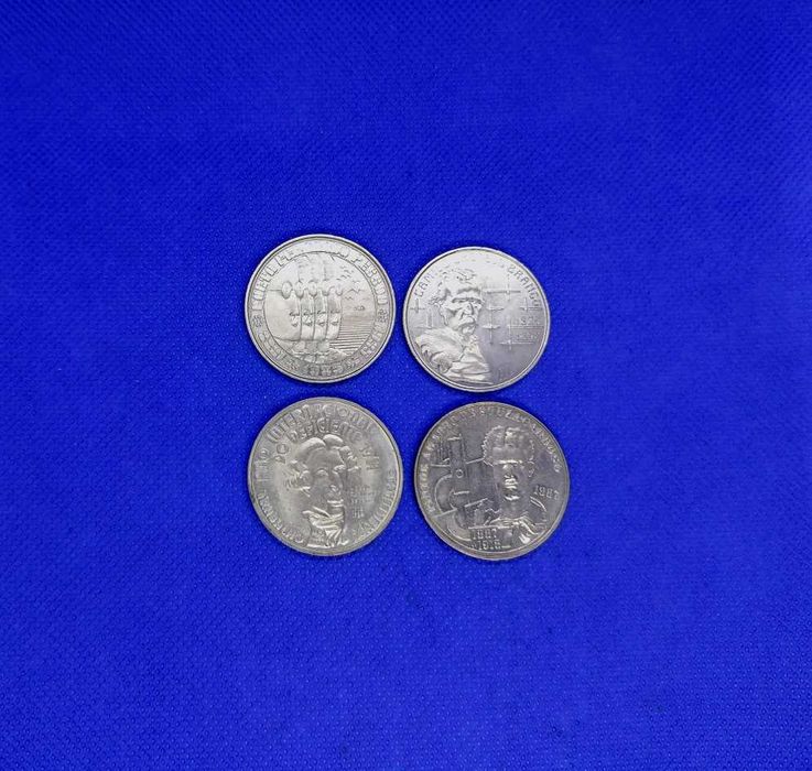 Lote de 4 moedas 100 Escudos comemorativas personalidades portuguesas