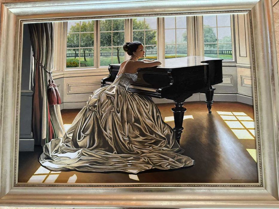 Картина "Дама у рояля"