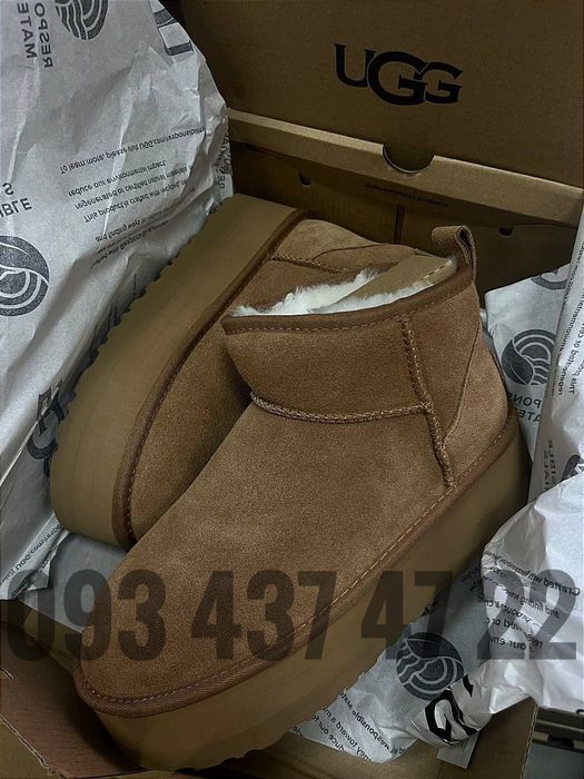 Уггі UGG Жіночі Уггі  Ugg Угги Classic Ultra Mini Platform 
UGG Classi