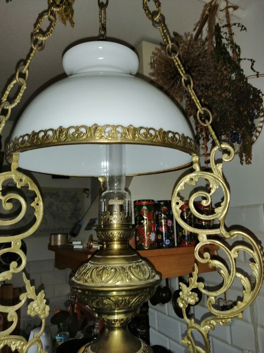 Lampa naftowa żyrandol. Okazja