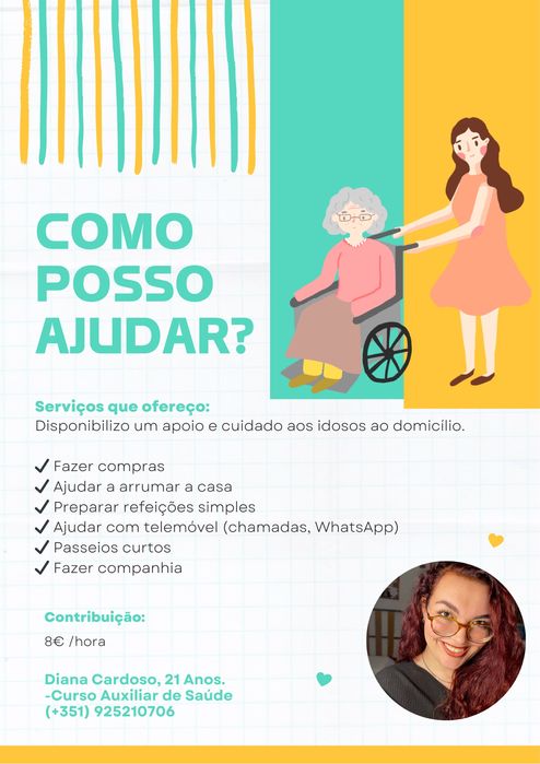 Auxiliar de idosos/ familias