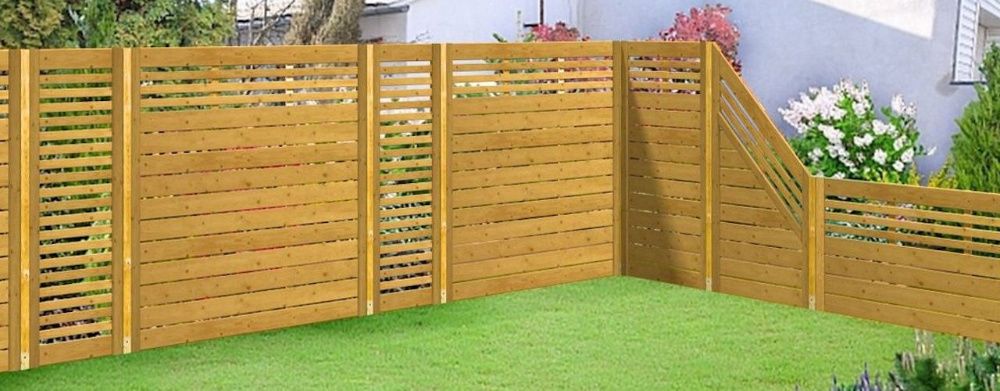 Płot deskowy Drewniany Panel Ogrodowy Ogrodzenie