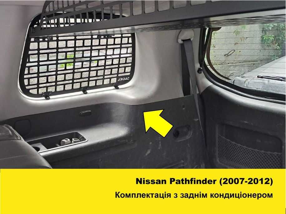 Nissan Pathfinder Органайзер в багажник Полиця Молле решітки на вікна