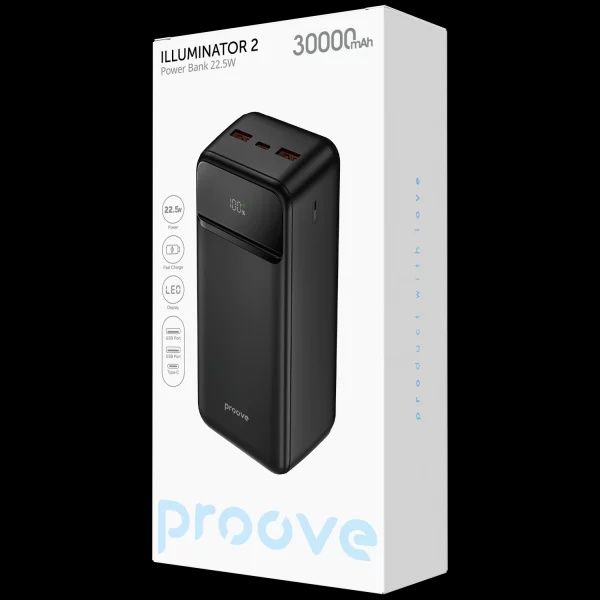 ПоверБанк Proove ILLUMINATOR 2 22.5W 30000mAh