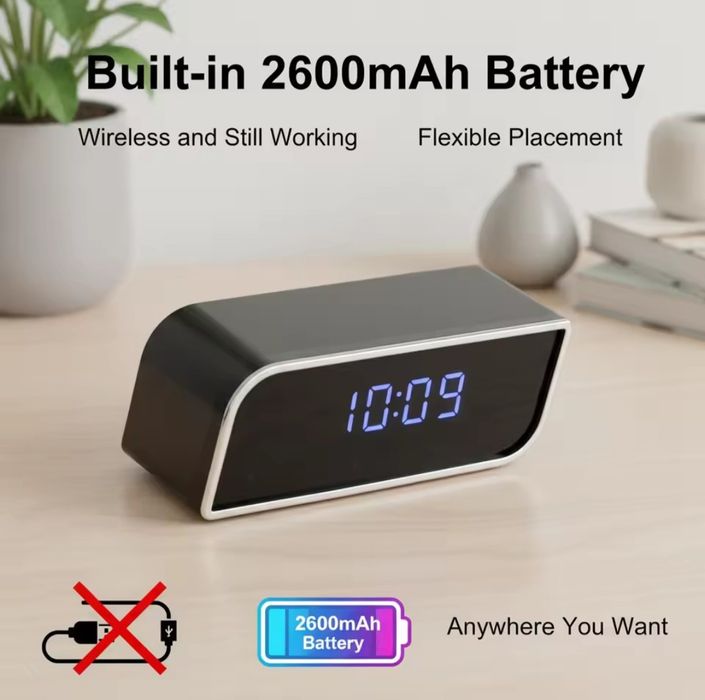 Годинник з прихованою камерою WIFI Ultra HD