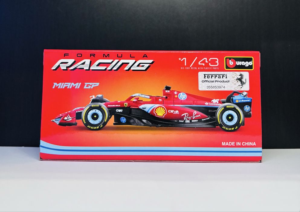 Miniatura F1 1:43 Ferrari SF-24 2 modelos diferentes+RedBull RB19