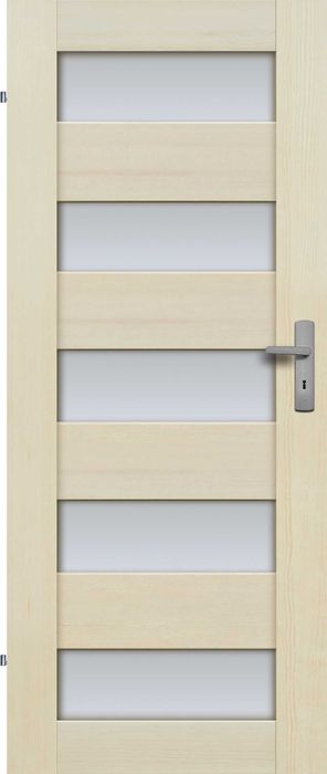 Drzwi sosnowe Lewe - "80" Tossa 5S - wewnętrzne drewniane WYPRZEDAŻ