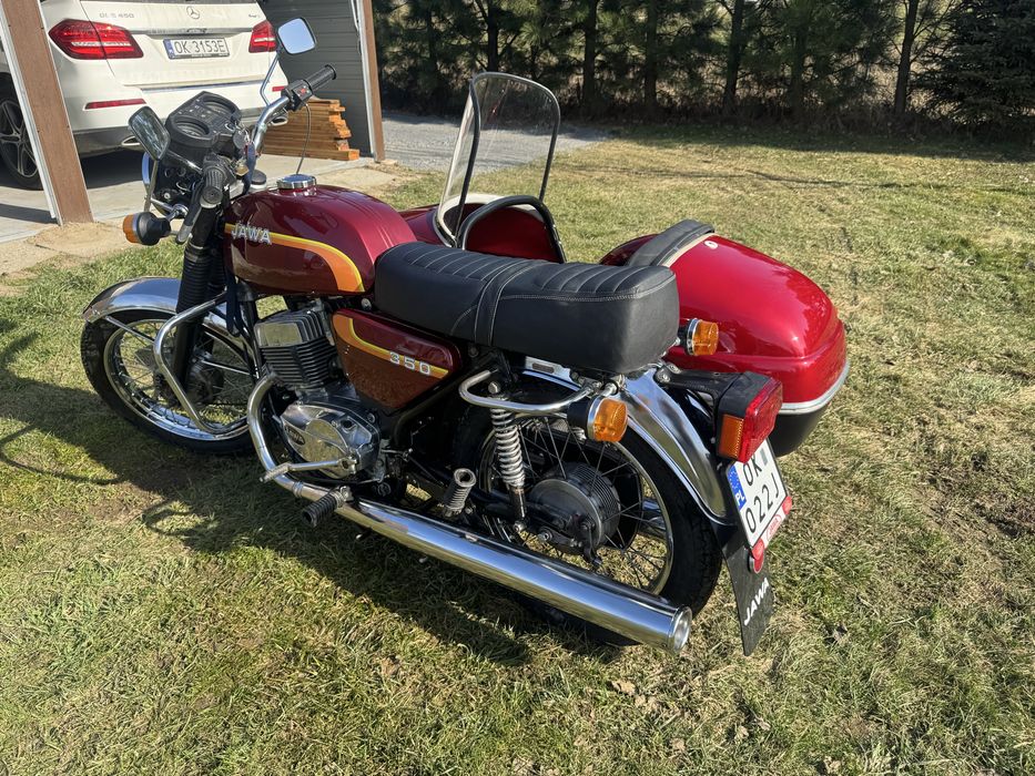 Jawa 350 „tęczówka” z koszem