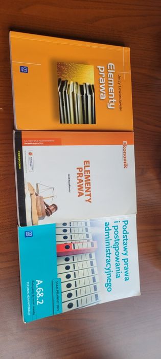 Zestaw podręczników: Elementy prawa / Podstawy prawa i postępowania administracyjnego